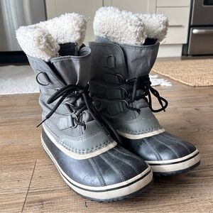 Sorel’s Waterproof Gray Winter Boots